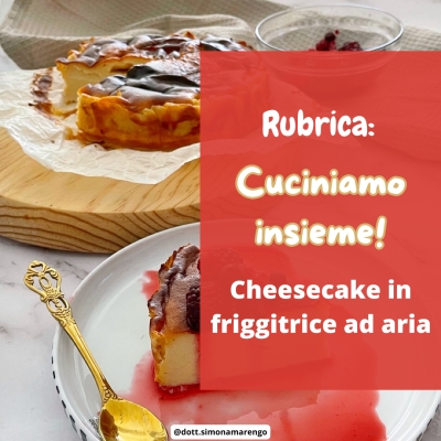 CHEESECAKE IN FRIGGITRICE AD ARIA