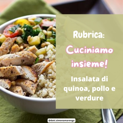 INSALATA DI QUINOA, POLLO E VERDURE