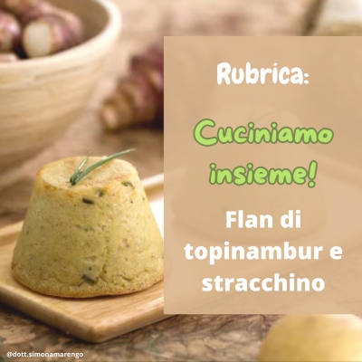 FLAN DI TOPINAMBUR E STRACCHINO