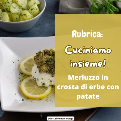 MERLUZZO IN CROSTA DI ERBE E PATATE