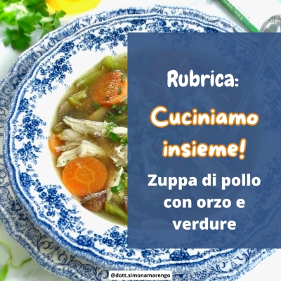 ZUPPA DI POLLO CON ORZO E VERDURE