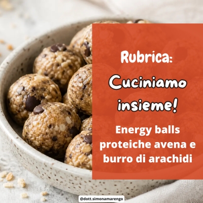 ENERGY BALLS CON AVENA E BURRO DI ARACHIDI